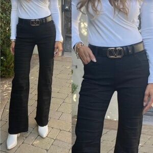 BEVY FLOG Black Wide Leg Pants